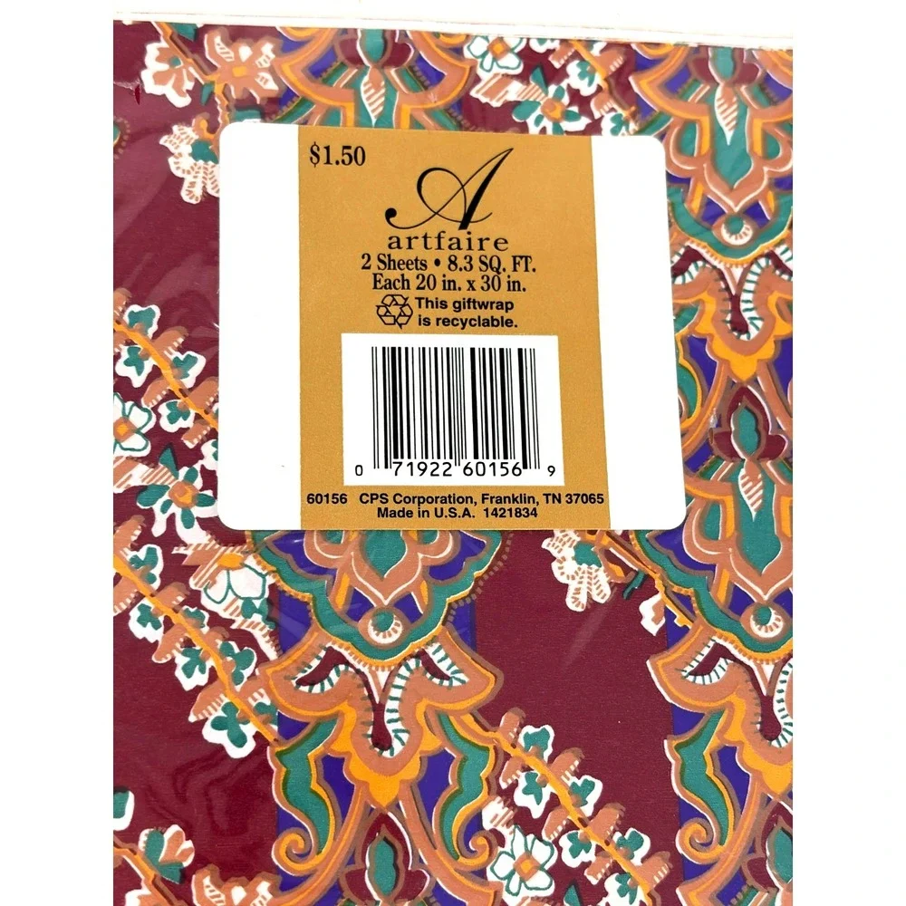 Lot of Vintage New Gift Wrap Tissue Paper Packs Hallmark  Artfaire Mixed